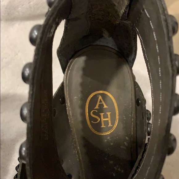 ASH Ankle strap gray wedge sandals - Picture 3 of 4